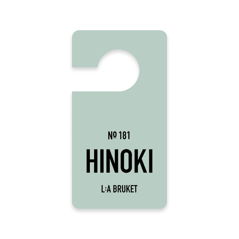 L:A BRUKET No. 181 Fragrance Tag Hinoki