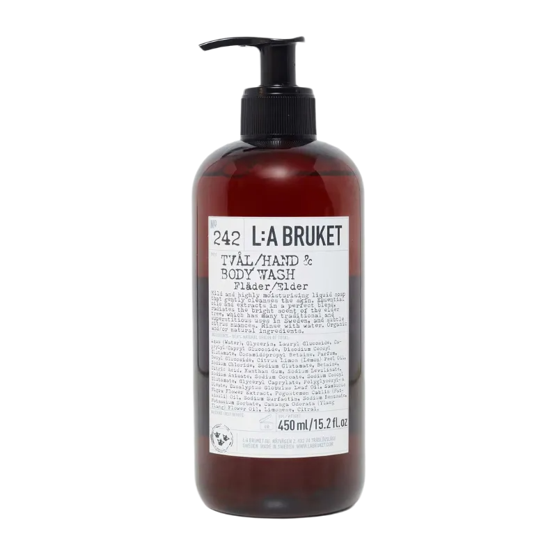 L:A BRUKET No. 242 Hand & Body Wash Elder 450ml