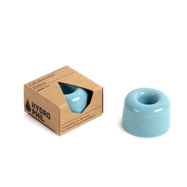 Hydrophil blue toothbrush holder