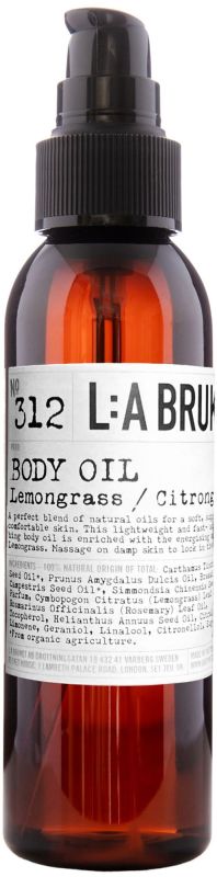 L:A BRUKET No. 312 Body Oil Lemongrass body oil