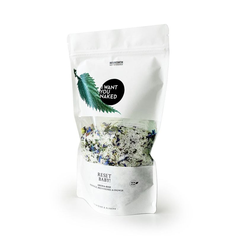 I want you naked RESET BABY Aroma Bath with Sea Salt, Nettle & Ginger