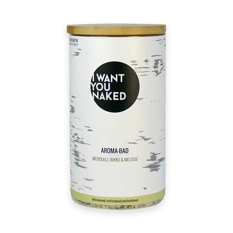 I want you naked RECHARGE BABY Aroma Bath with Sea Salt, Birch & Lemon Balm