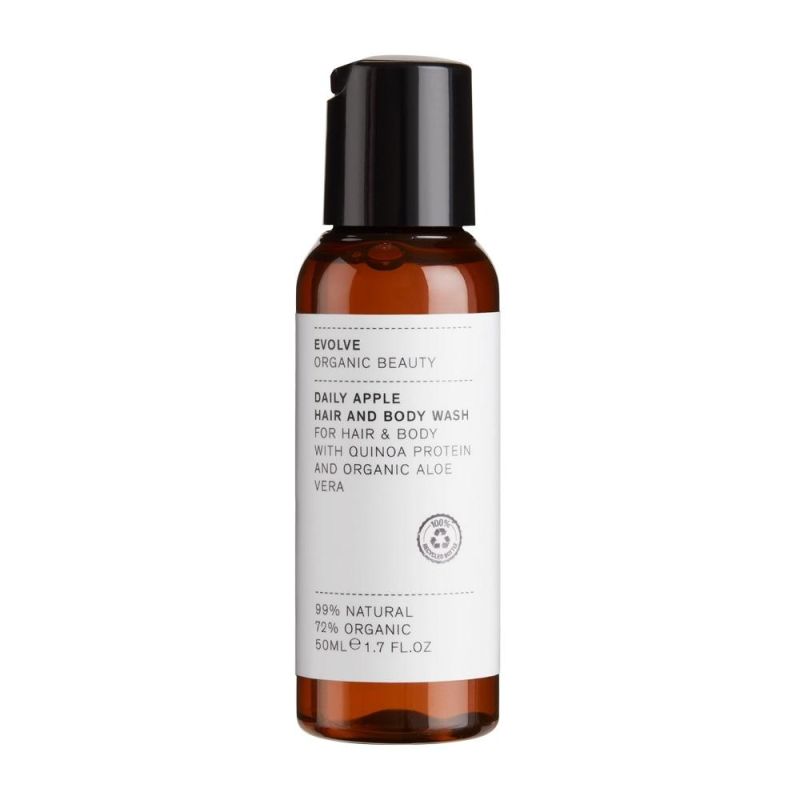 EVOLVE Organic Beauty Travel size Daily Apple Hair and Body Wash