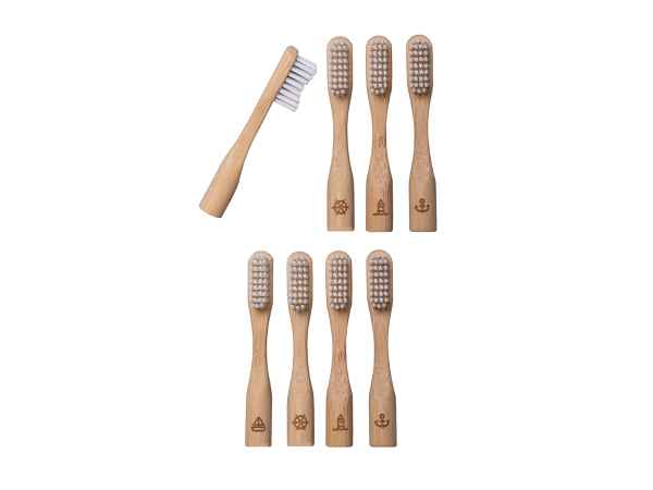 greenanker 8 replacement heads for bamboo toothbrush
