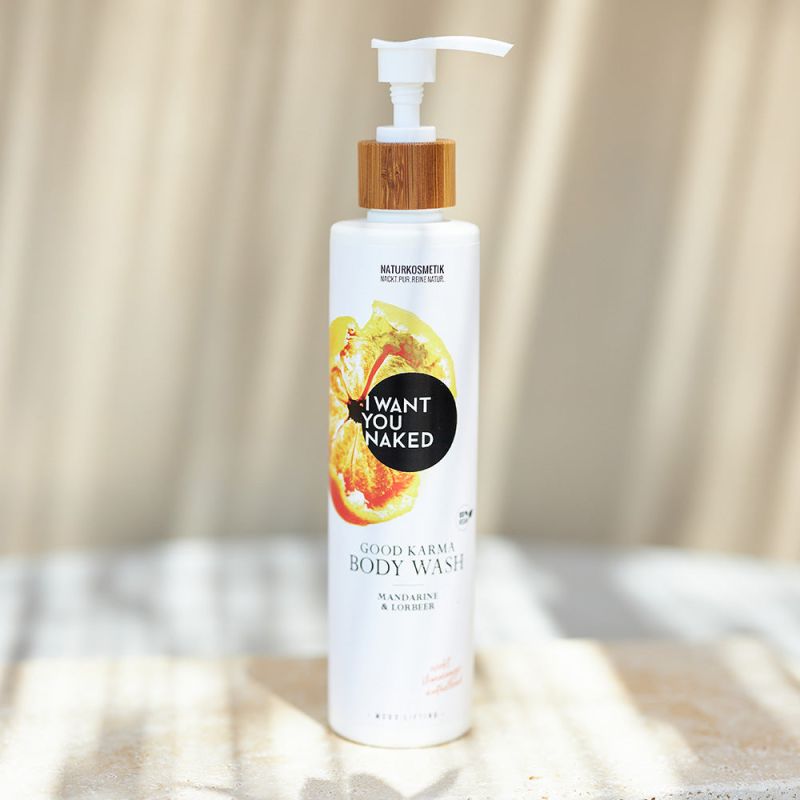 I want you naked GOOD KARMA Body Wash with Mandarin & Bay Leaf